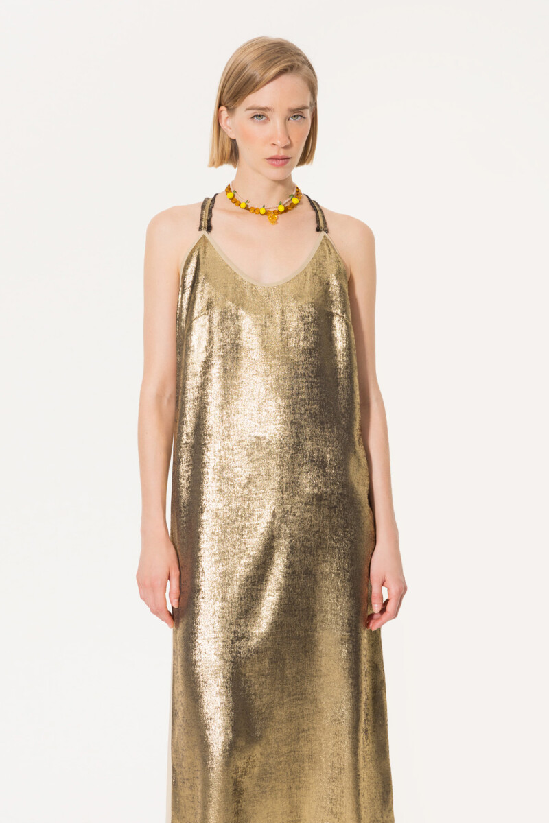 VESTIDO MARY Dorado
