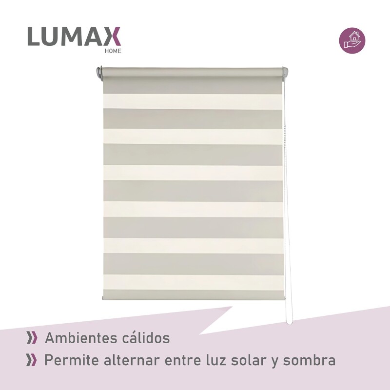 Cortina Roller Zebra Simple Lumax 1.2 X 2.1m Gran Calidad Beige