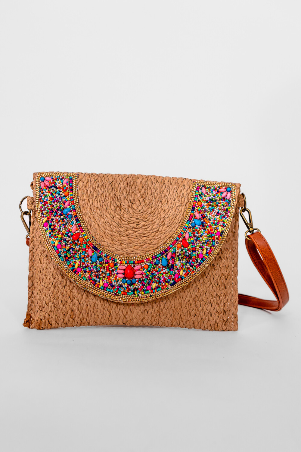 Bandolera Canutillos Marron Medio