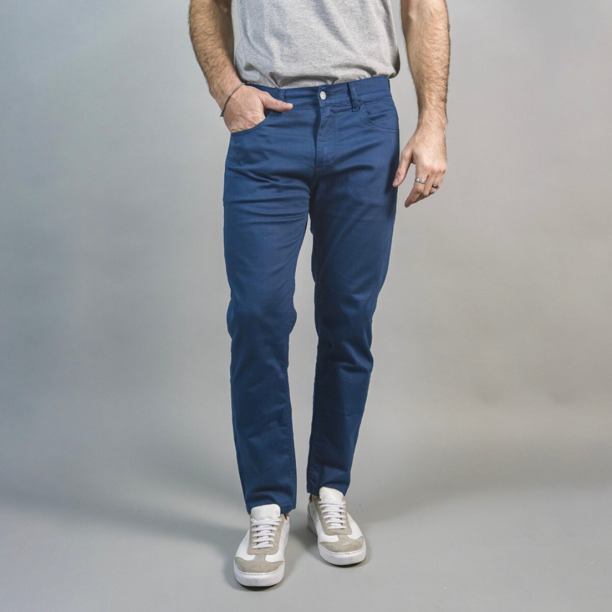 Pantalón 5 bolsillos - AZUL FRANCIA 