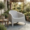 Silla Plastico Skarpo Jardin Liso Gris