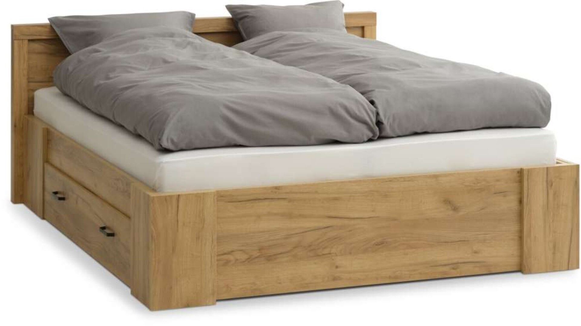 Estructura Cama Lintrup 160X200 - Roble 