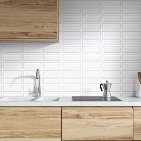 Cerámica para pared Brick Blanco 32x62 cm Satinada Cerámica Para Pared Brick Blanco 32x62 Cm Satinada