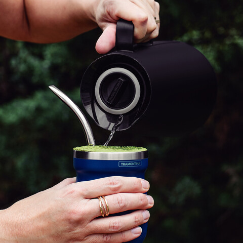 Bombilla en acero inoxidable 19 cm. -TRAMONTINA TF1491