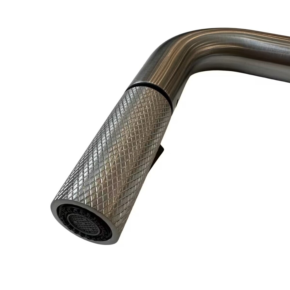 Grifería de Cocina Monocomando de mesada Virtus Extensible Gris Satinado Grifería De Cocina Monocomando De Mesada Virtus Extensible Gris Satinado