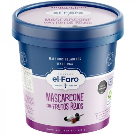 HELADO MASCARPONE FRUTOS ROJOS EL FARO 200 ML HELADO MASCARPONE FRUTOS ROJOS EL FARO 200 ML