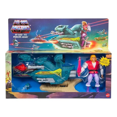 Juguete Vehículo He Man Mattel Jet Sled Y Príncipe Adam 001