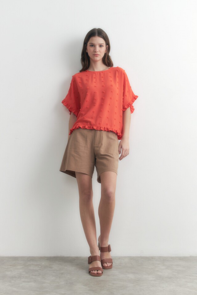 Blusa fantasía naranja