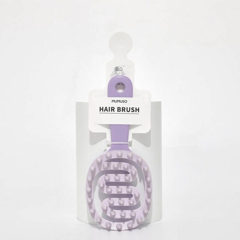 CEPILLO DE CHAMPÚ MASAJEADOR DE CUERO CABELLUDO CON MANGO LARGO - MORADO CEPILLO DE CHAMPÚ MASAJEADOR DE CUERO CABELLUDO CON MANGO LARGO - MORADO