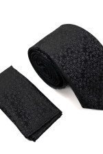 Corbata con Pañuelo NEGRO
