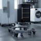 Base Soporte Lavarropa Heladera Ruedas Freno Patas Regulable Base Soporte Lavarropa Heladera Ruedas Freno Patas Regulable