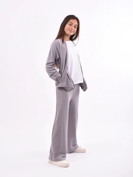 CAMPERA LORE TEEN GRIS OSCURO