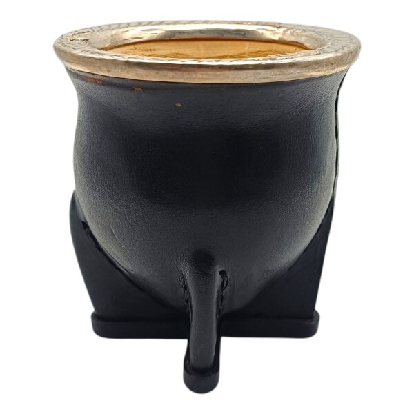 MATE CAMIONERO PLATA Y ORO 20 negrouniforme