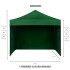 Gazebo Plegable con Paredes 3x3 Para Playa o Jardín Autoarmable Color Verde Gazebo Plegable con Paredes 3x3 Para Playa o Jardín Autoarmable Color Verde