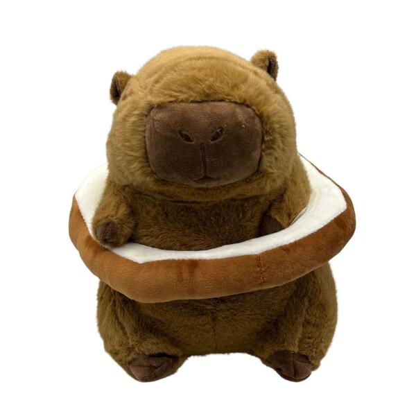 PELUCHE DE CAPIBARA CON SALVAVIDAS • 25cm PELUCHE DE CAPIBARA CON SALVAVIDAS • 25cm