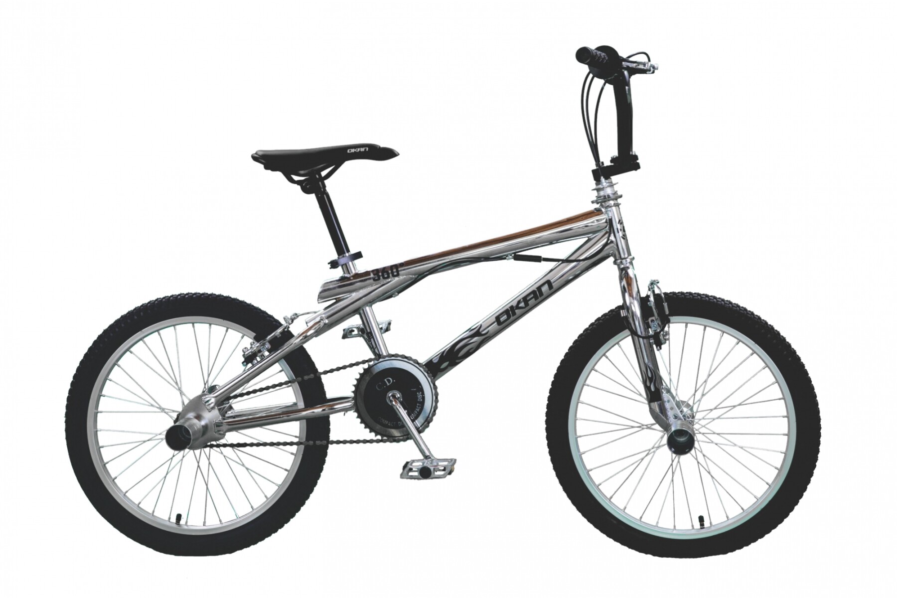 BICICLETA OKAN 360 FREE STYLE 20 CROMADA 