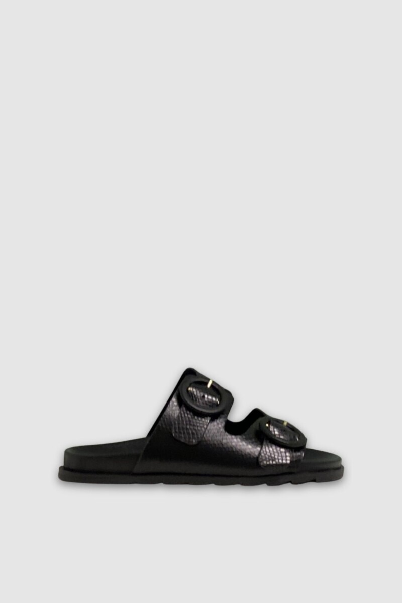 Sandalia con hebillas Rumba - Negro 