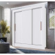 Placard Ropero 3 Puertas Corredizas Dormitorio Blanco