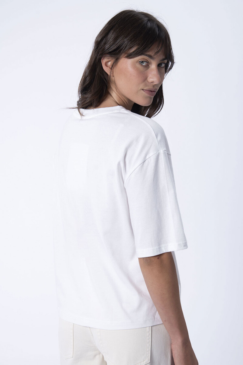 Remera Estampa Mar Blanco