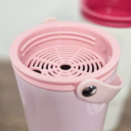 Vaso térmico con manija 500ml Rosado