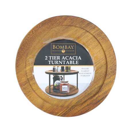 Tabla de madera giratoria 2 niveles Tabla de madera giratoria 2 niveles