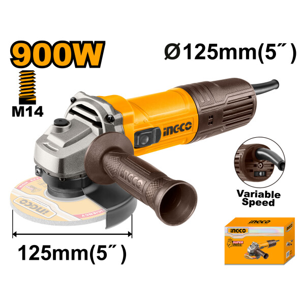 AMOLADORA VELOCIDAD VARIABLE 900W AG900285 INGCO AMOLADORA VELOCIDAD VARIABLE 900W AG900285 INGCO
