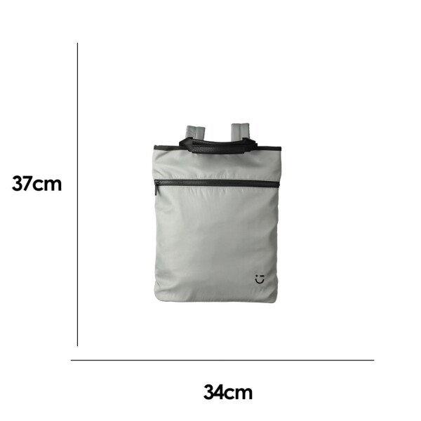 Mochila rectangular gris