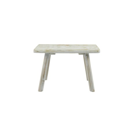 TABURETE RECTANGULAR MADERA BLANCO JENITA