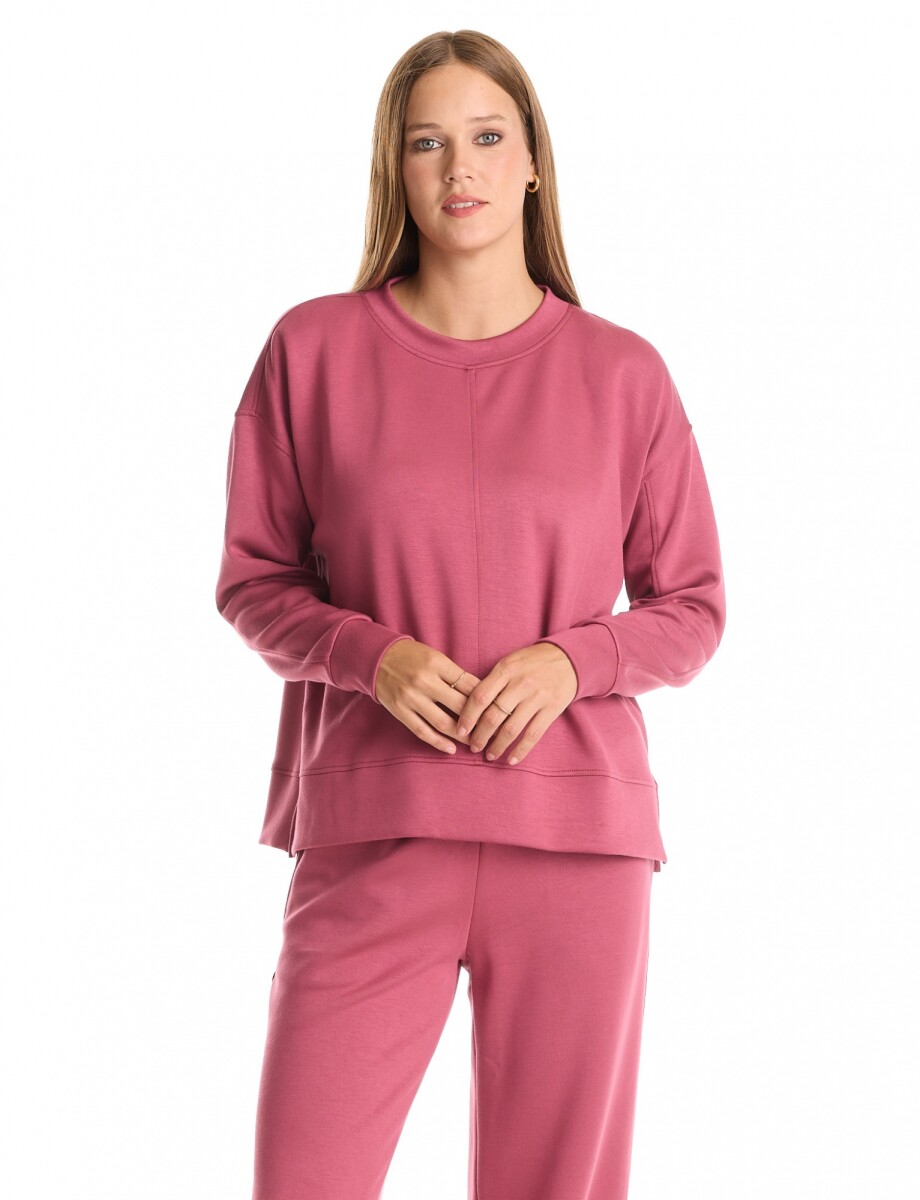 Buzo Pespuntes - Rosa Oscuro 