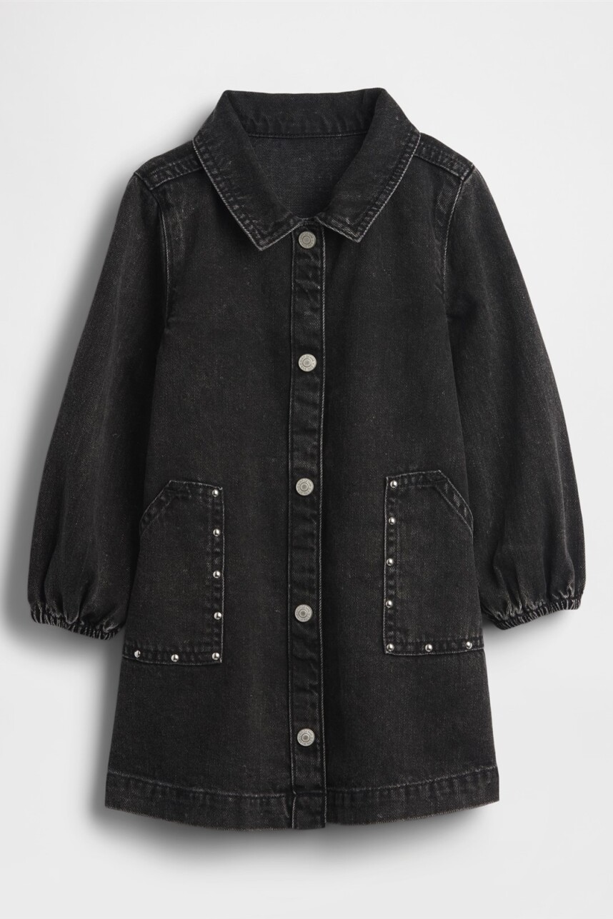 Vestido De Jean Toddler Niña Black
