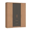 Ropero Aspen 4 Puertas 2 Cajones Angelin/Titanio Ropero Aspen 4 Puertas 2 Cajones Angelin/Titanio
