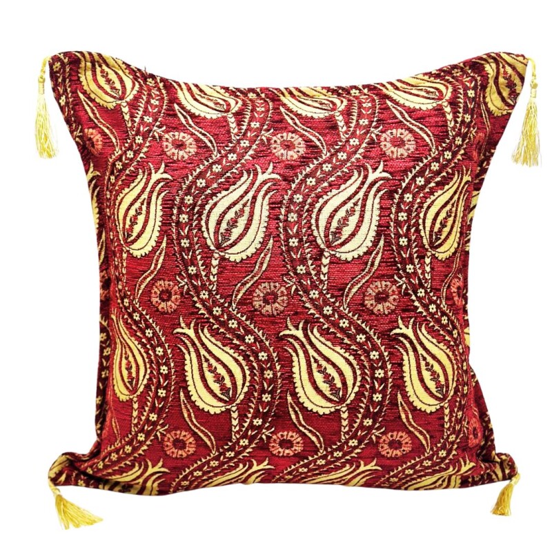 Funda almohadón Tulipanes Rojo