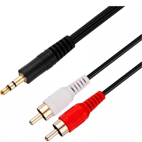 Cable Audio 2 RCA M/1 Plug M 4,5 mts | Anbyte Cable Audio 2 Rca M/1 Plug M 4,5 Mts | Anbyte