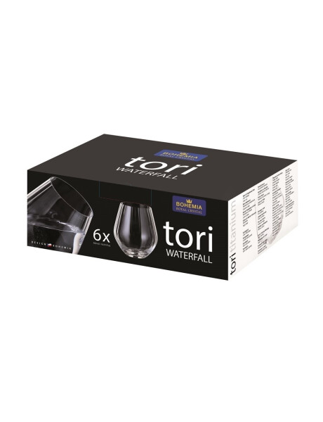 SET 6 VASOS TORI WATERFALL 500ML BOHEMIA SET 6 VASOS TORI WATERFALL 500ML BOHEMIA