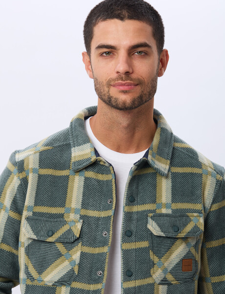 CAMISA LEÑADORA POLAR Verde