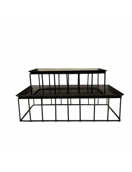 SET X2 SOPORTE METALICO 30x15x9/23x10x9cm NEGRO SET X2 SOPORTE METALICO 30x15x9/23x10x9cm NEGRO