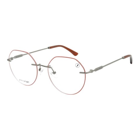 Lentes De Vista Ultralight Redondo De Acero Inoxidable Ónix/Ónix