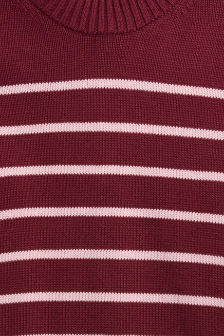 Buzo Algodón A Rayas Mujer Pink Red Stripe