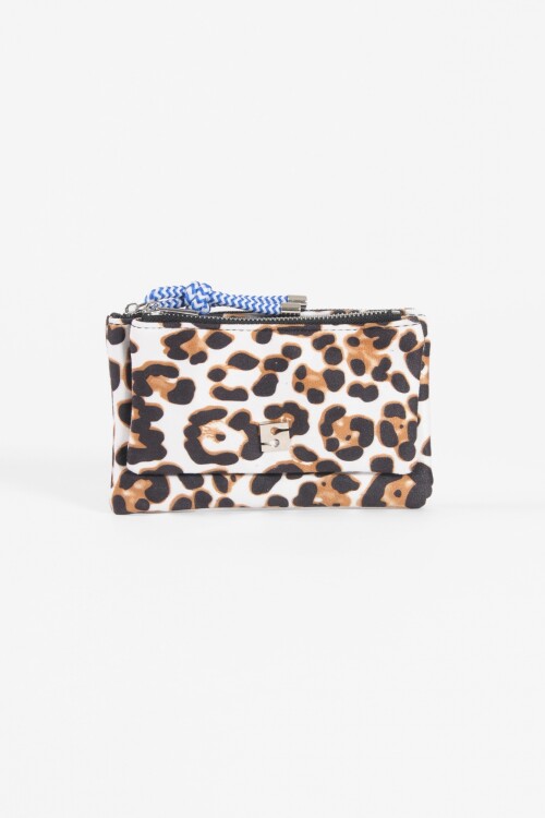 Monedero de tela animal print