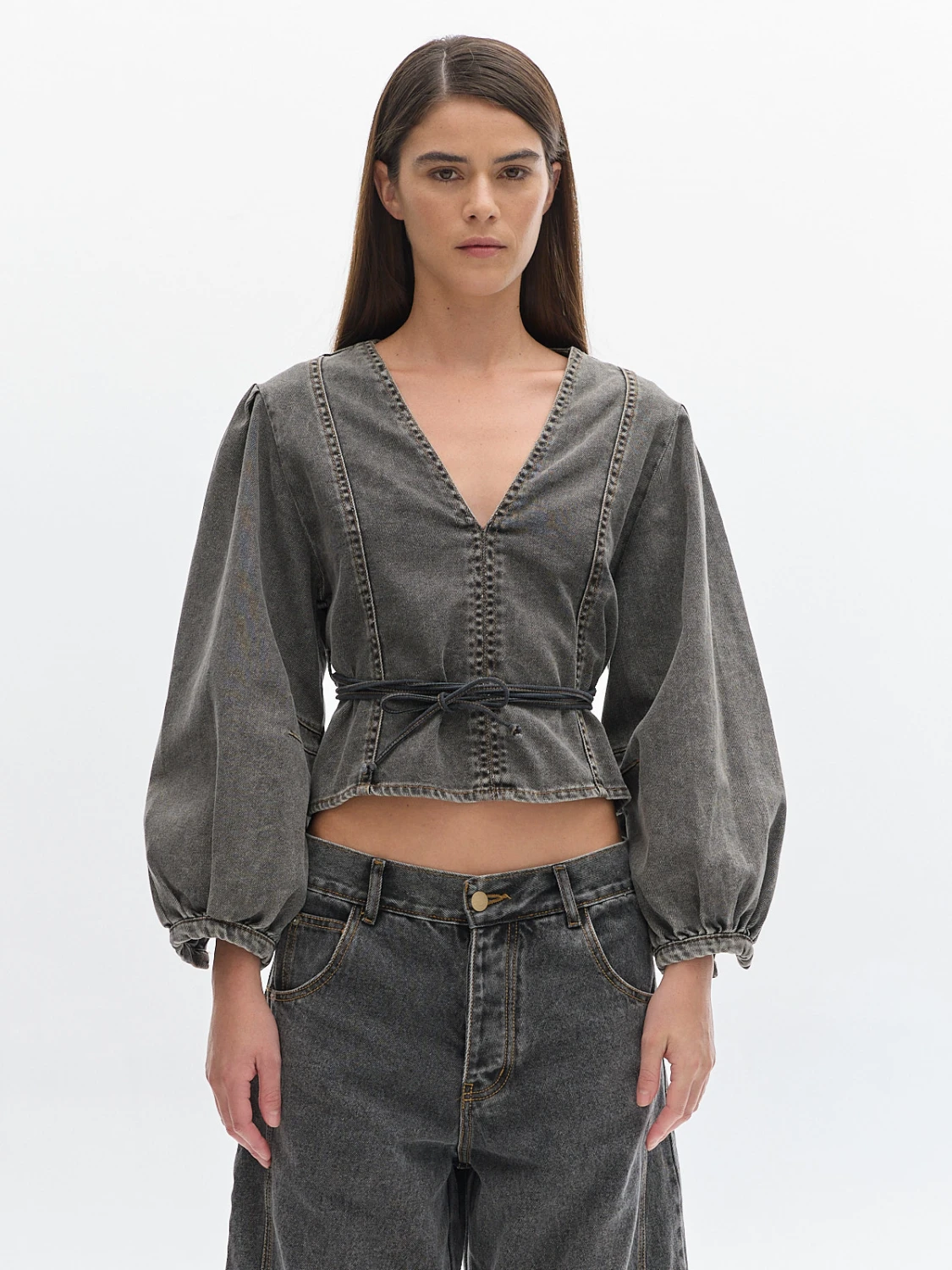 Blusa Holden Washed negro m