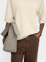 Jersey De Punto De Manga Corta beige