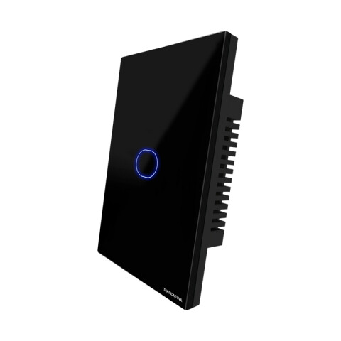 Plaqueta inteligente WIFI touch 1 canal negro TE3910