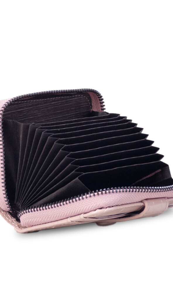 TARJETERO IRINA CROCO ROSA MAUVE