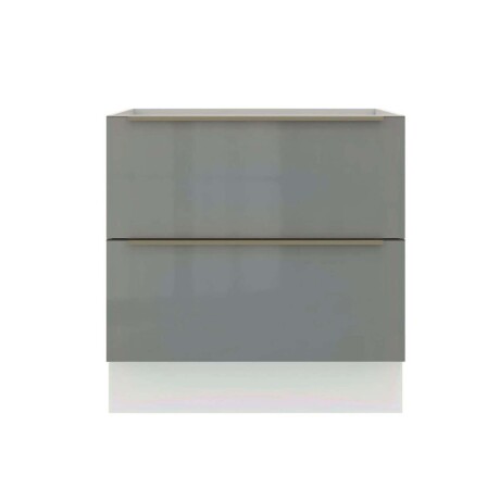 BAJO MESADA 80 CM MDP-Y-VIDRIO BLANCO LUX