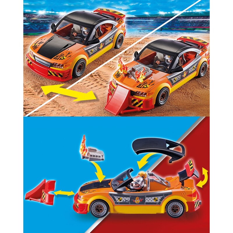 Juguete Playmobil Stunt Show auto de acrobacias Crashcar 60 piezas Juguete Playmobil Stunt Show auto de acrobacias Crashcar 60 piezas