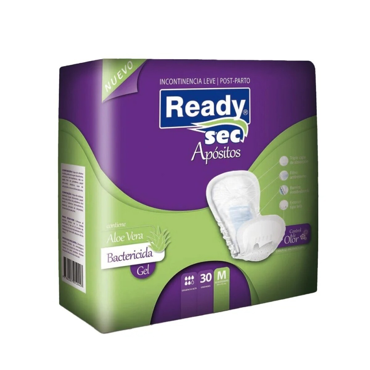 APOSITO READY SEC TALLE M X 30 UNIDADES 