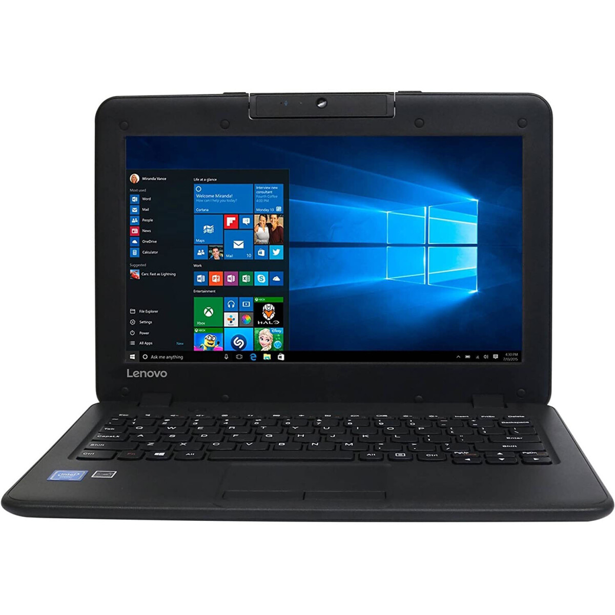 Notebook Lenovo Dualcore 2.16GHZ, 4GB, 64GB Ssd, 11.6", Win 10 Pro 