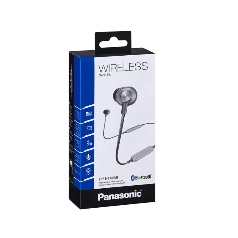 AURICULARES IN EAR BT PANASONIC RP-HTX20BE-GR AURICULARES IN EAR BT PANASONIC RP-HTX20BE-GR