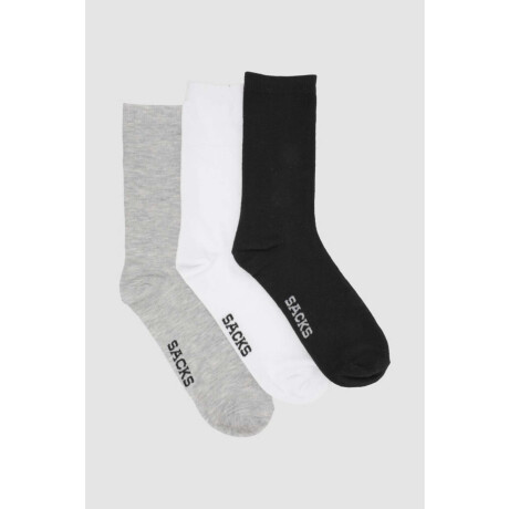 Pack x 3 medias hombre lisas media caña Variante 42