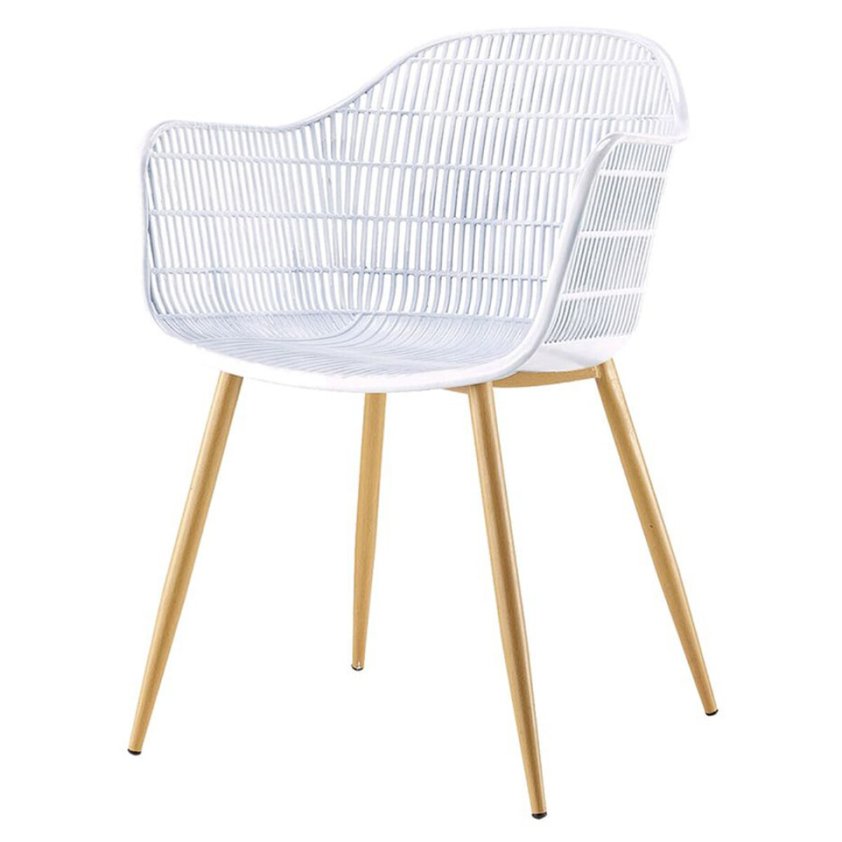 Silla Sydney - Blanca Patas de Madera 